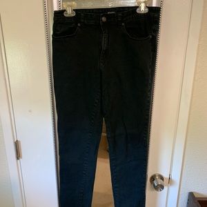 Black stretch denim jeans